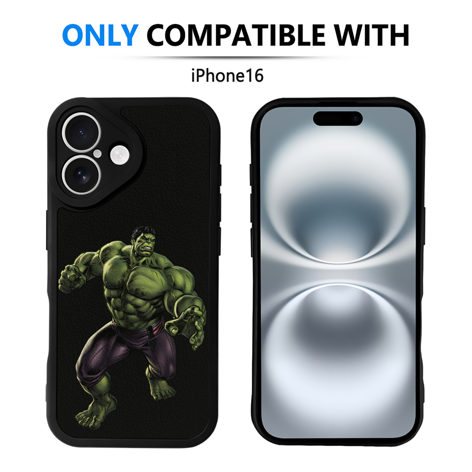 （画像用） アベンジャーズ The Avengers 【iPhone 16シリーズ対応】シリコンスマホケース（レザー調） 材質：シリコン